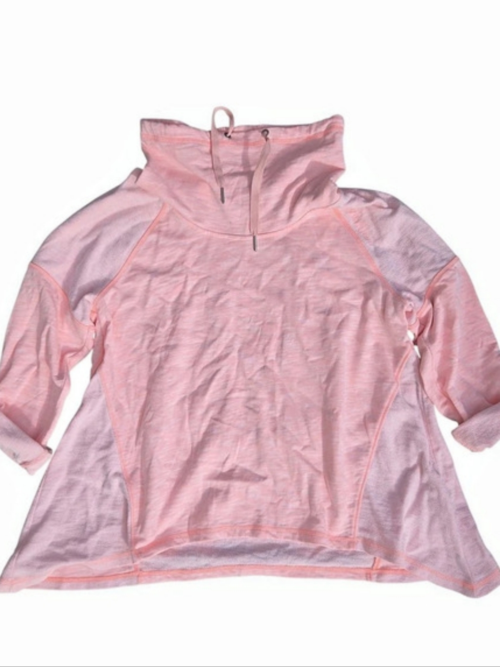 Calvin Klein Performance Cowl Neck Fleece Pullover Pink